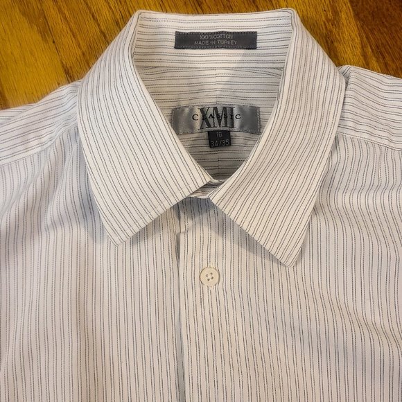 Men's XMI Striped Dress Shirt (16-34/35) - Picture 2 of 6
